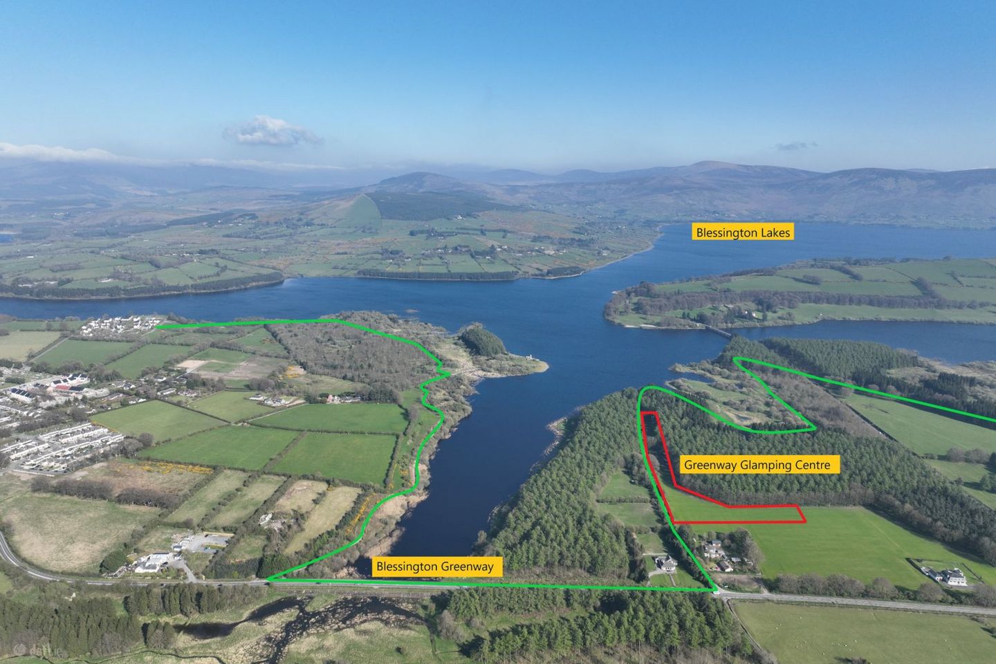 Development Site c. 2.7 Acres / 1.1 HA., FPP for Glamping / Tourist Centre, Blessington Lakes Greenw, Blessington, Co. Wicklow