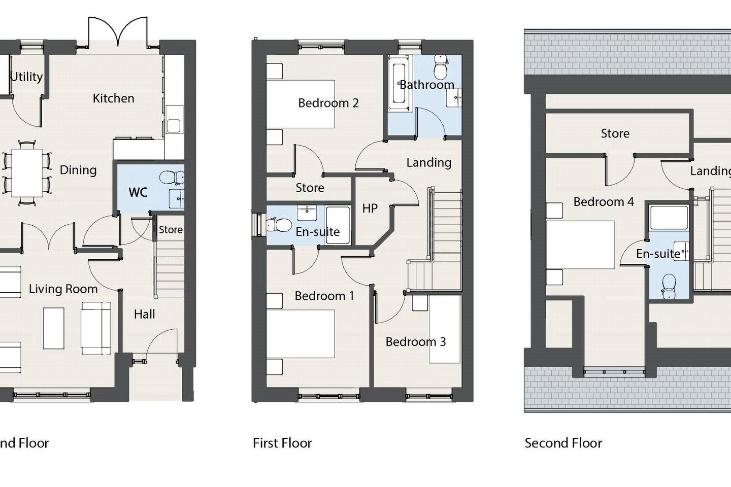 F Type - 4 Bed Semi-Detached, Oak Church, Kildare, Co. Kildare