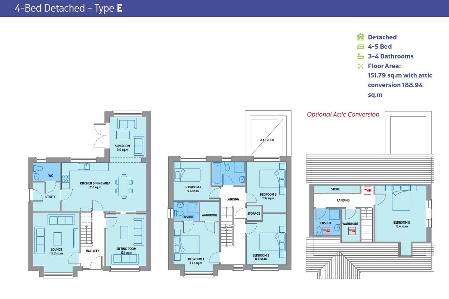 4 Bed Detached, White Haven, Abbeyside, Dungarvan, Co. Waterford