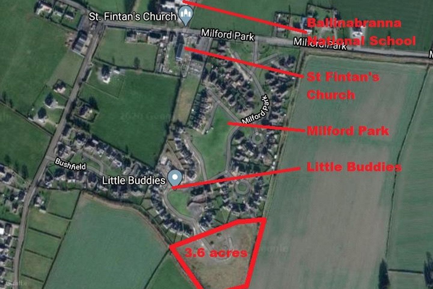 3.6 Acres, Development Site At, Milford Park, Ballinabranna