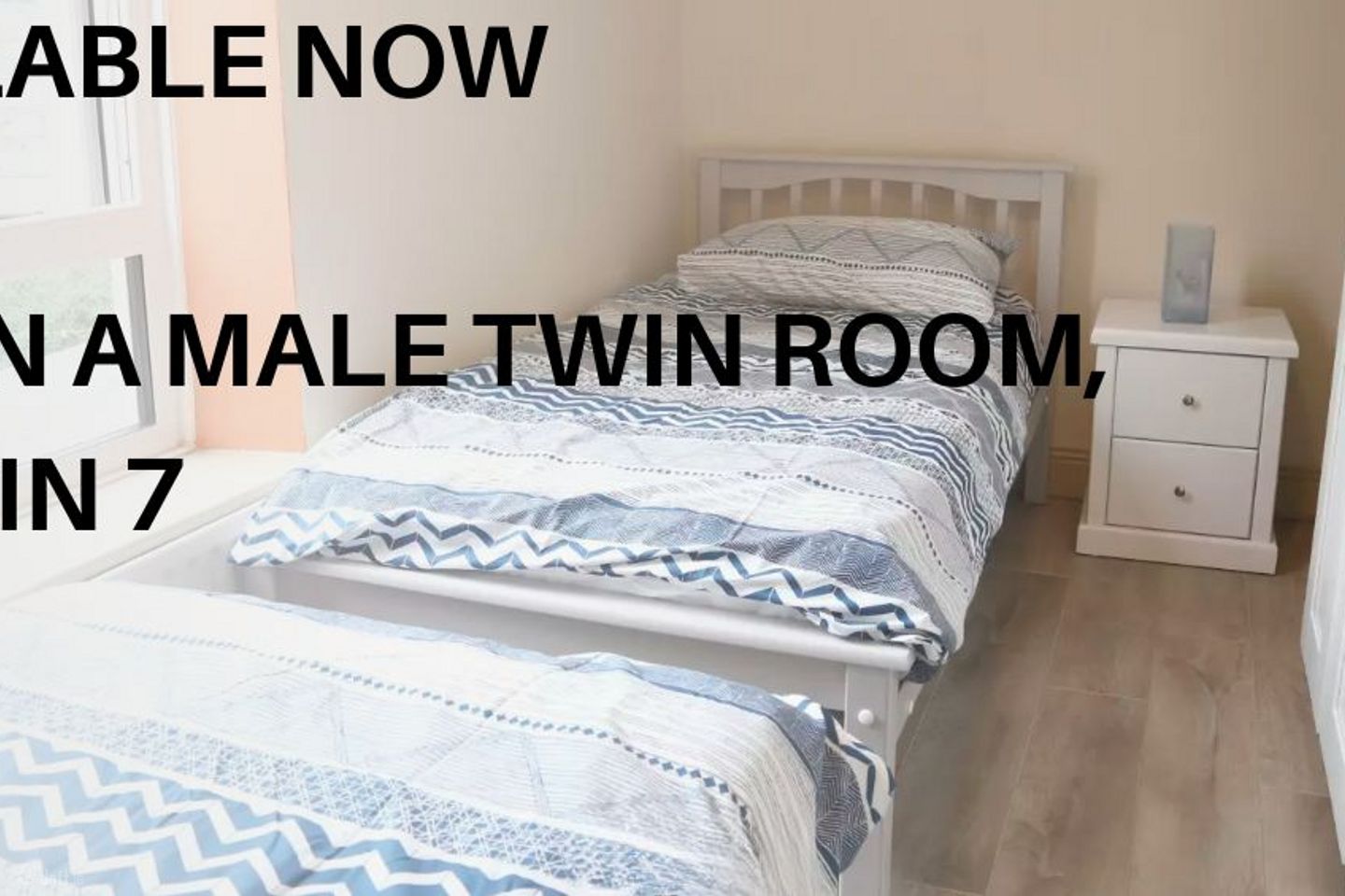 bed in male twin bedroom, Phibsborough,  Dublin 7, North Circular Road, Dublin 7