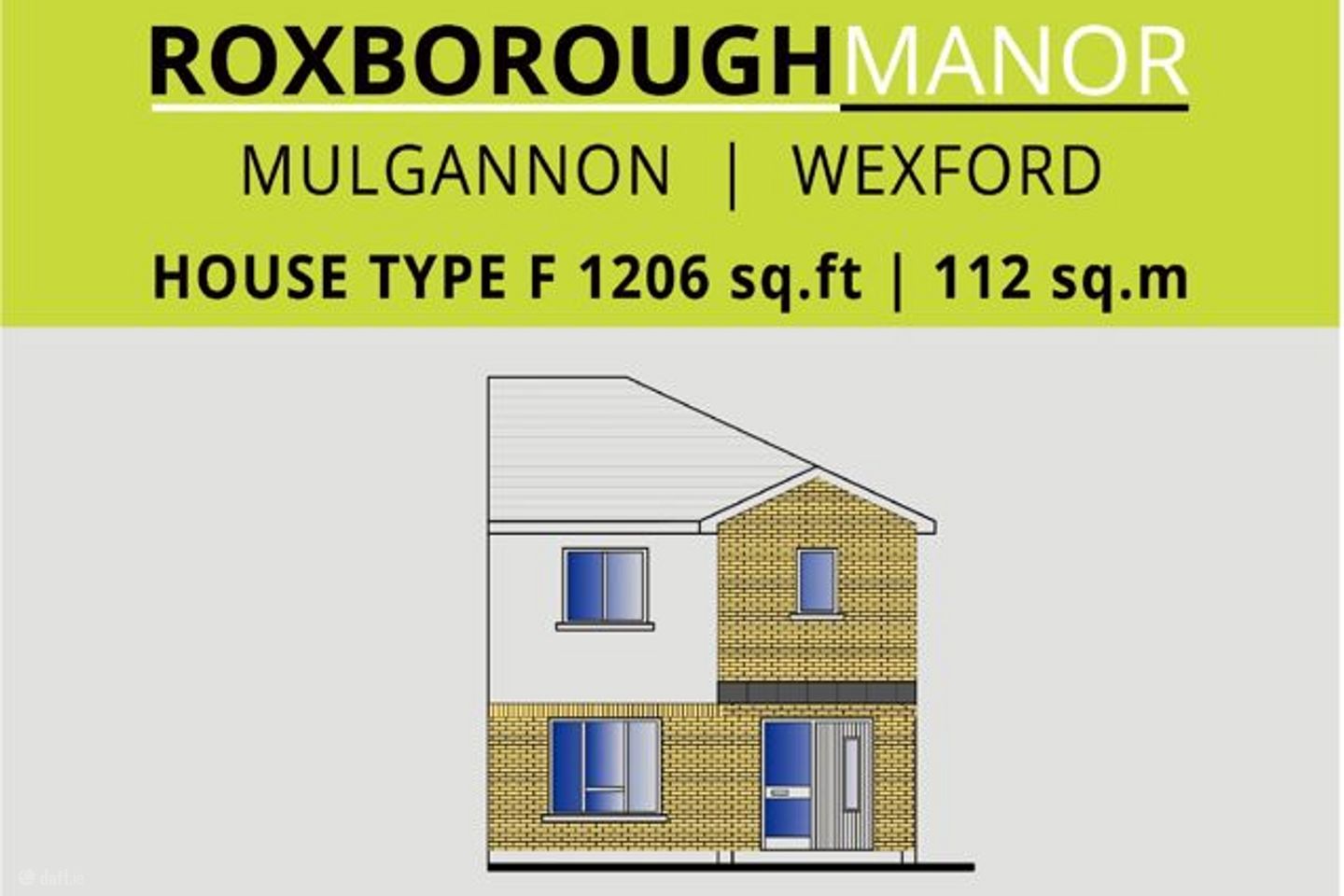 House Type F - Mid-Terrace, Roxborough Manor, Mulgannon, Co. Wexford