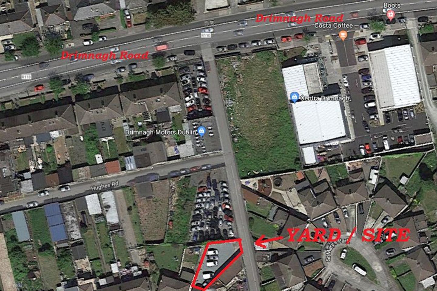 Site / Yard to Rear of No. 3 Hughes Road North, Walkinstown, Dublin 12, Walkinstown, Co. Dublin