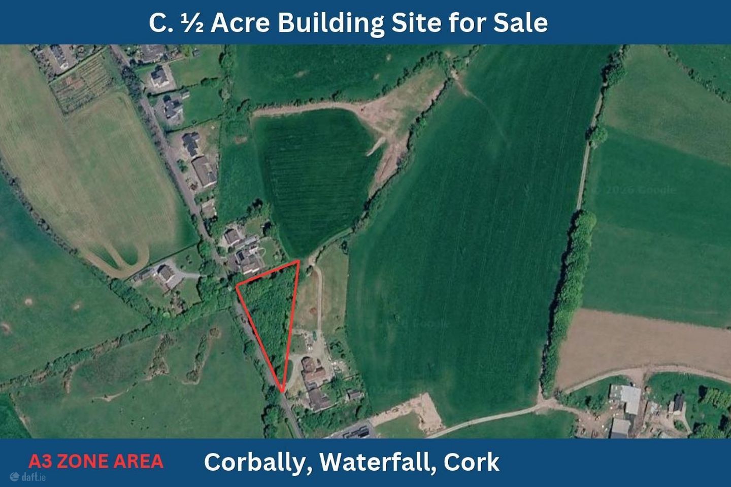 C.Half Acre Building Site, Waterfall, Co. Cork