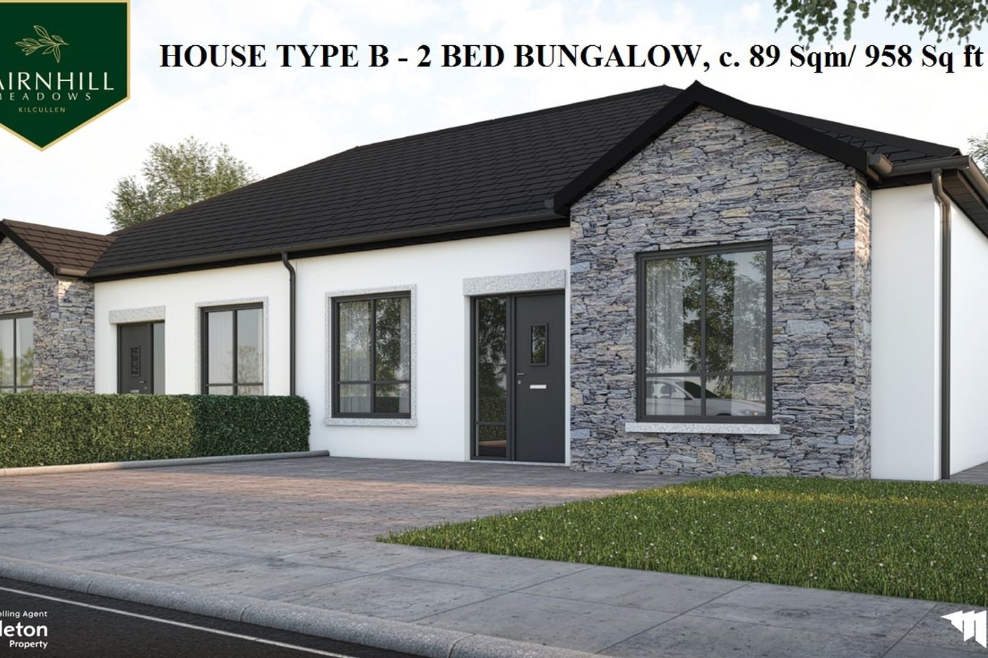 House Type B Two Bedroomed Bungalow, CAIRNHILL MEADOWS, House Type B Two Bedroomed Bungalow