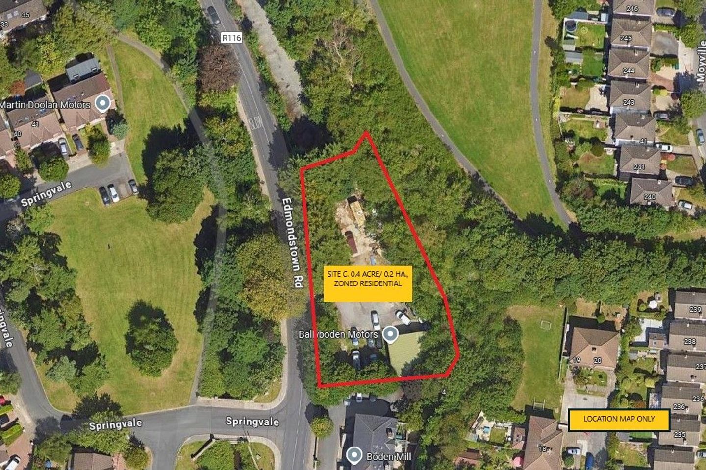 Investment Property - Site C. 0.4 Acres, Zoned Residential, Edmondstown Road, Rathfarnham, Dublin 16, D16DP48