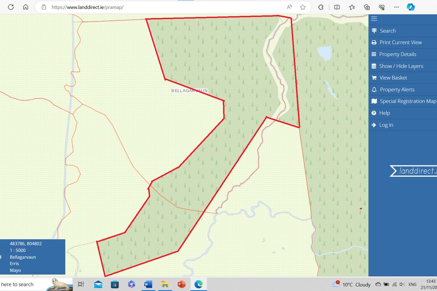 Commercial property for sale in Bellaveeny, Ballycroy, Co. Mayo