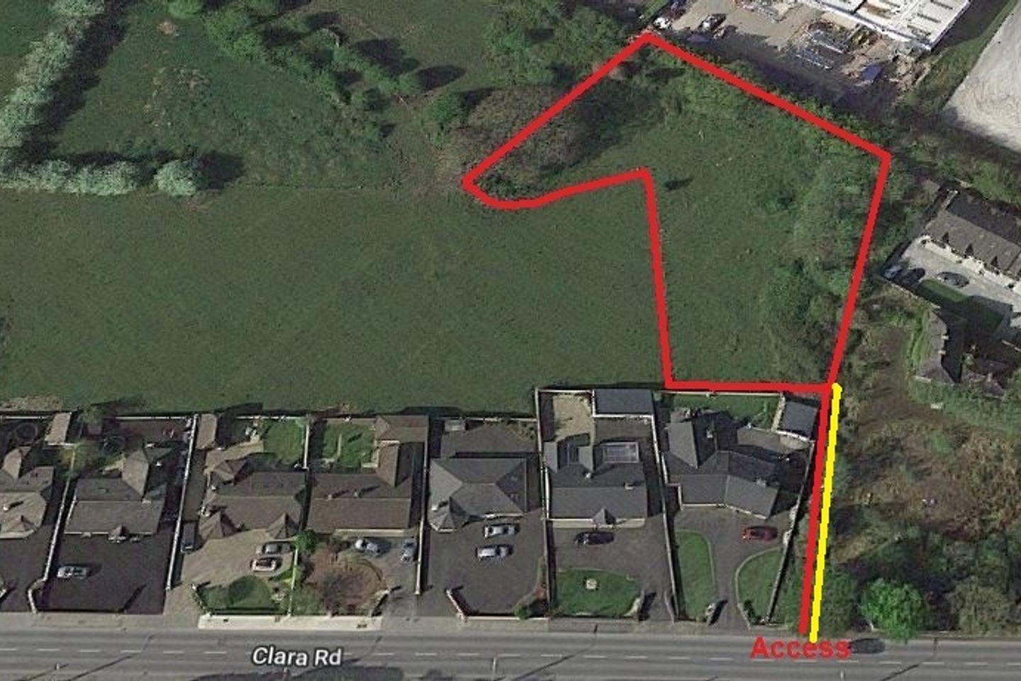 c.0.85 acres of development lands, Clara Road, Tullamore, Co. Offaly