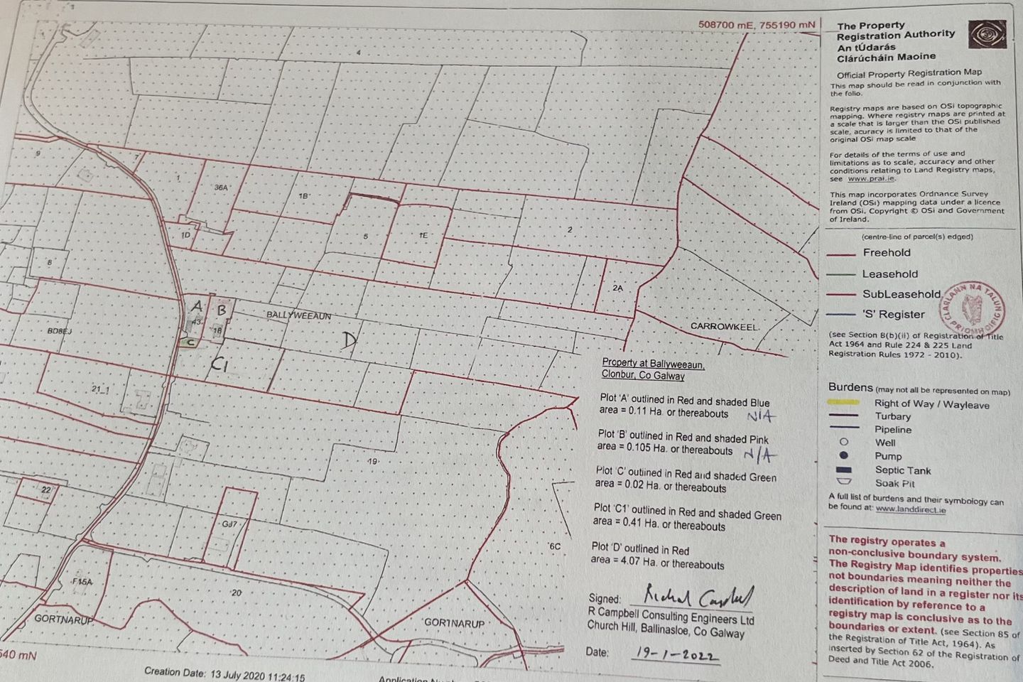 Circa 10 Acres Of Ground Located At Ballyweeaun, Clonbur, Co. Galway