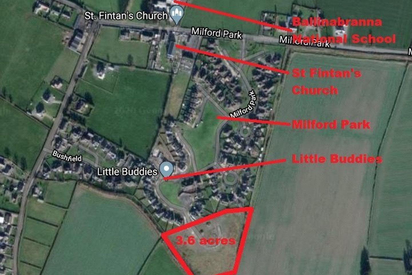 3.6 Acres, Development Site At, Milford Park, Ballinabranna, Carlow