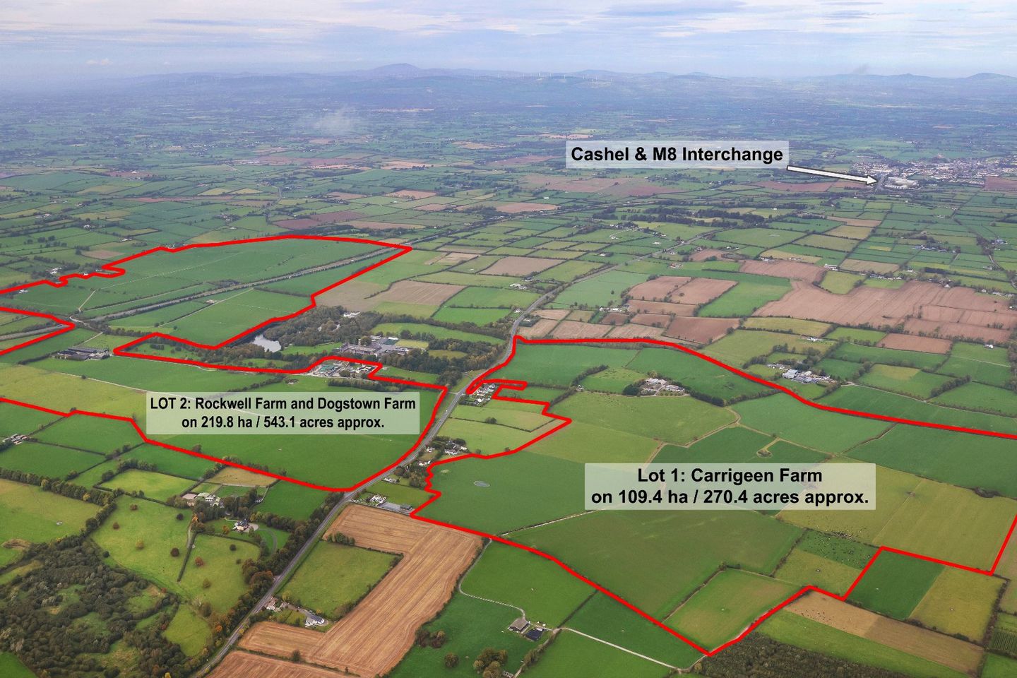 Lot 3 - Rockwell Farm (The Entire), Approx. 329.2 Ha (813.5 Acres), Cashel, Co. Tipperary, E25F886