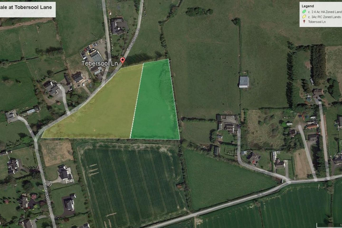 Circa 5.4 acres at Tobersool Lane, Balbriggan, Co. Dublin