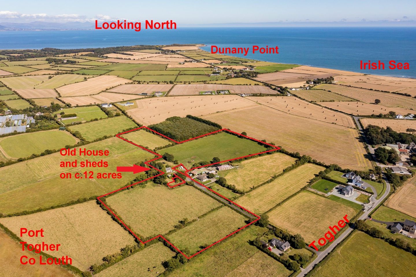 Old House and Farmbuildings on 12 acres, Port, Togher, Co. Louth is for
