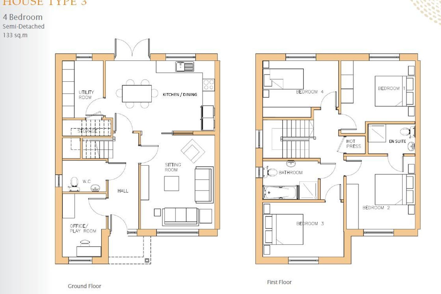 House Type 3, Carraig Nua, House Type 3, Carraig Nua, Carraig Nua, Old
