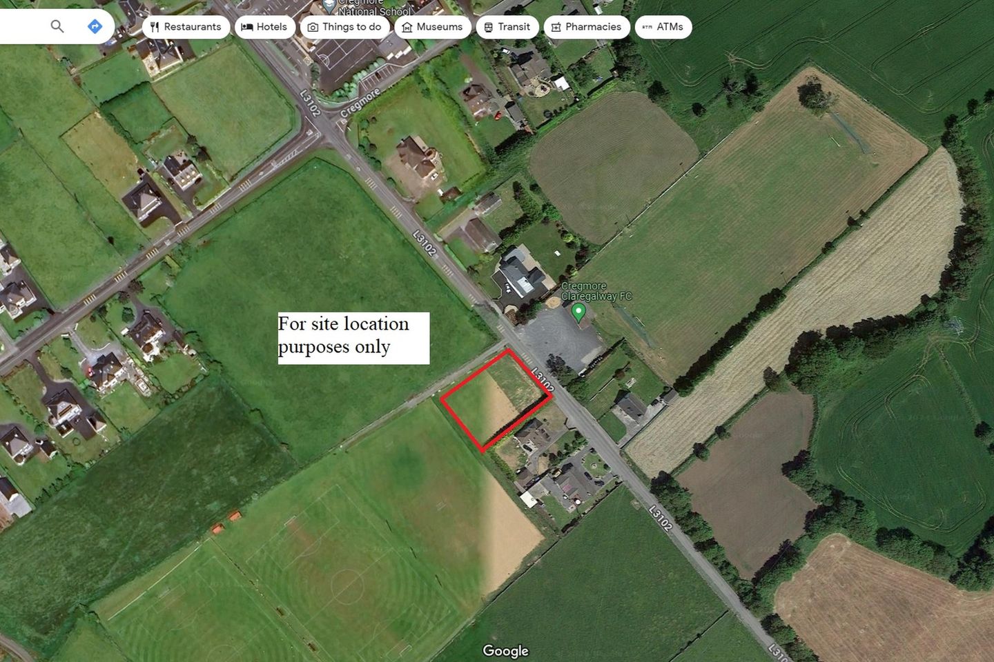 0.5 acre site Cregcarragh, Cregmore, Claregalway, Co. Galway