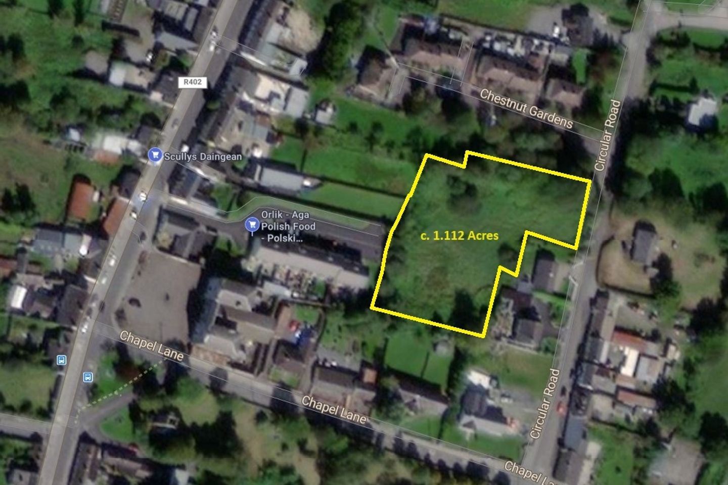 1.1 Acre Development site (Town Centre Mixed Use) Circular Road, Daingean, Co. Offaly