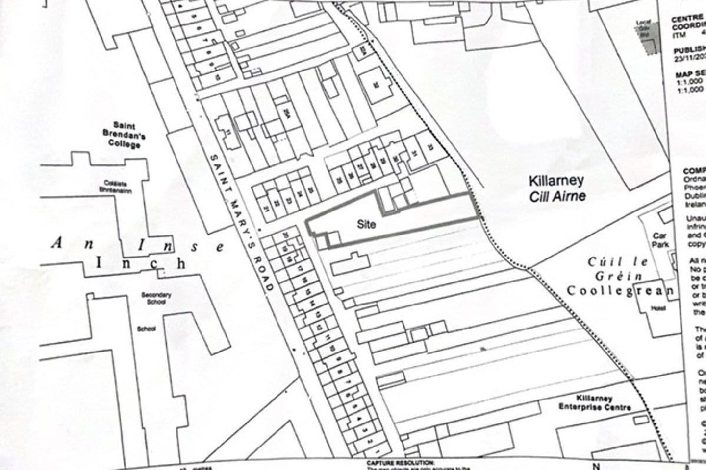 Site 0.179 acres at St Mary's Terrace, Killarney, Co. Kerry