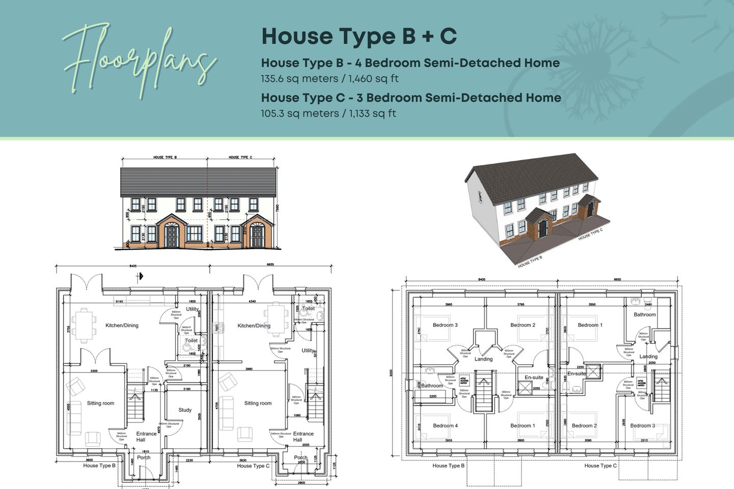 House Type B , Clochán, Clochán, Kilmeadan, Co. Waterford