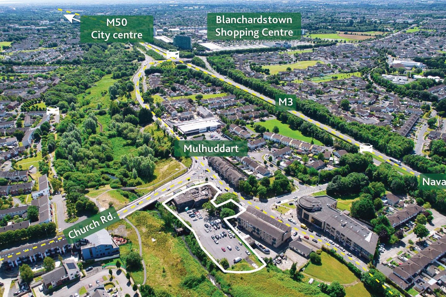 Mulhuddart Village, Dublin 15 - site approx. 1.23 acres (0.49 ha) with (F.P.P.), D15EYK2