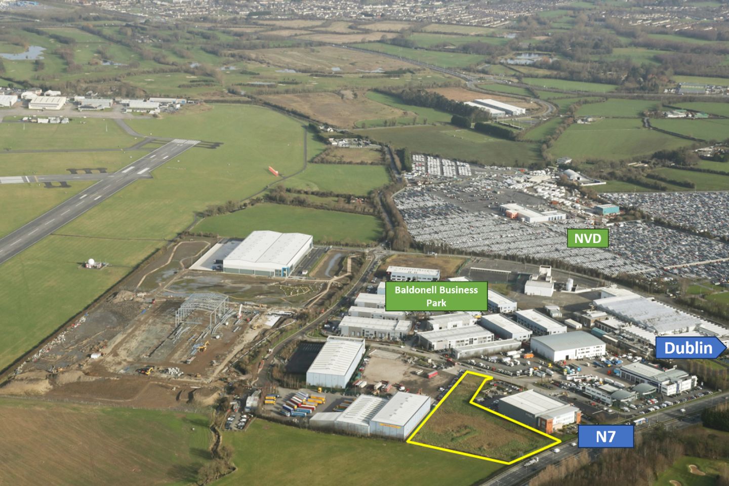 Commercial property for sale in 2.85 ac site Baldonnell Business Park