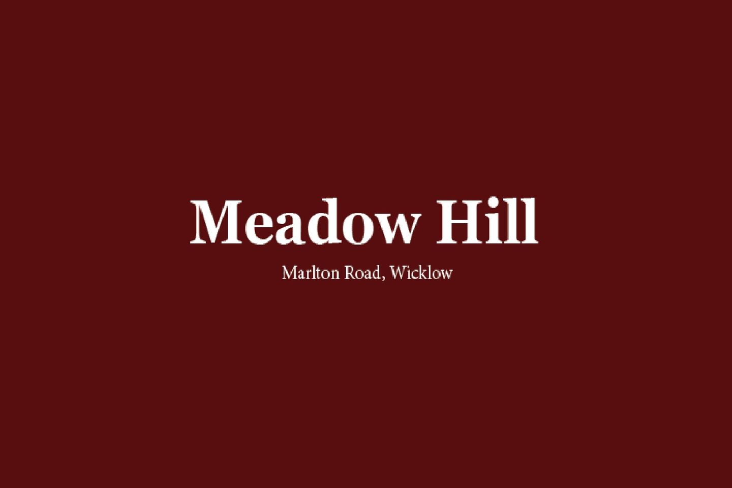 Meadow Hill, Wicklow Town, Co. Wicklow