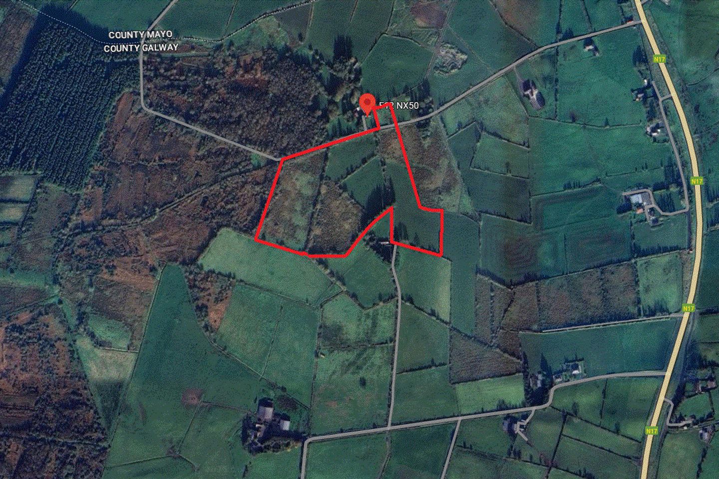 C. 18.64 Acres of Land at Carrownurlaur, Ballindine, Co. Mayo