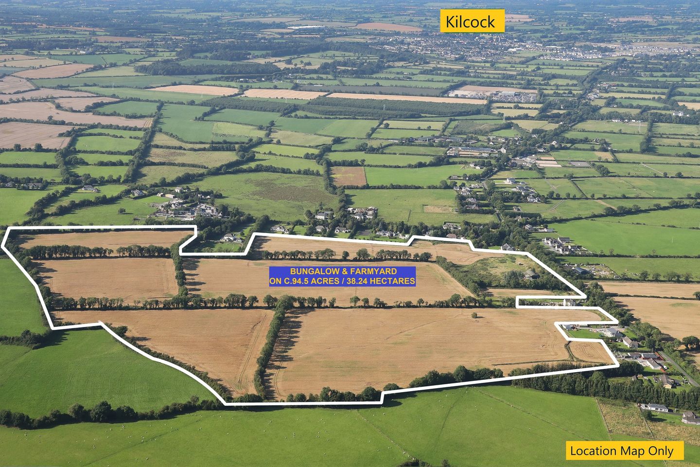Bungalow & Farmyard On C. 94.5 Acres/ 38.24 Hectares, Maynooth, Co. Kildare, W23EE98