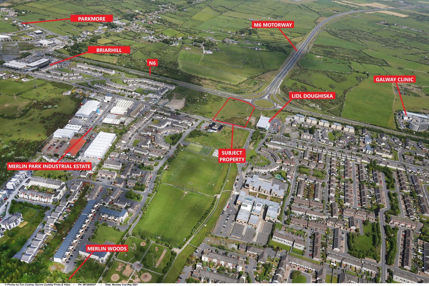 3.2 acre Development Site - Zoned CI - Coolough Roundabout, Doughiska, Co. Galway
