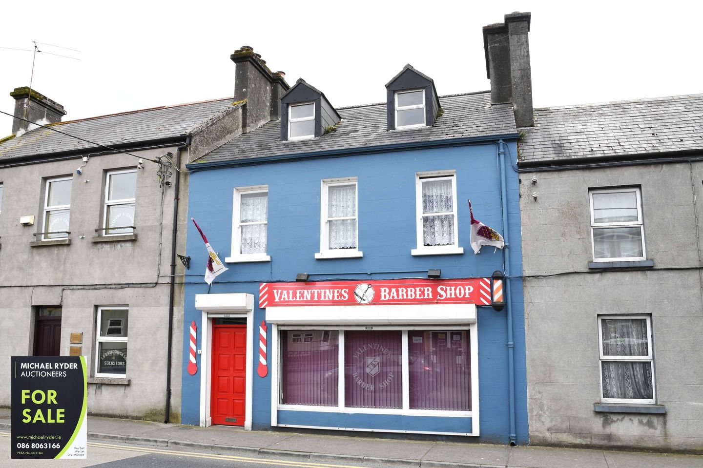 VALENTINE'S BARBER SHOP, Dublin Road, Tuam, Co. Galway, H54H954 is for