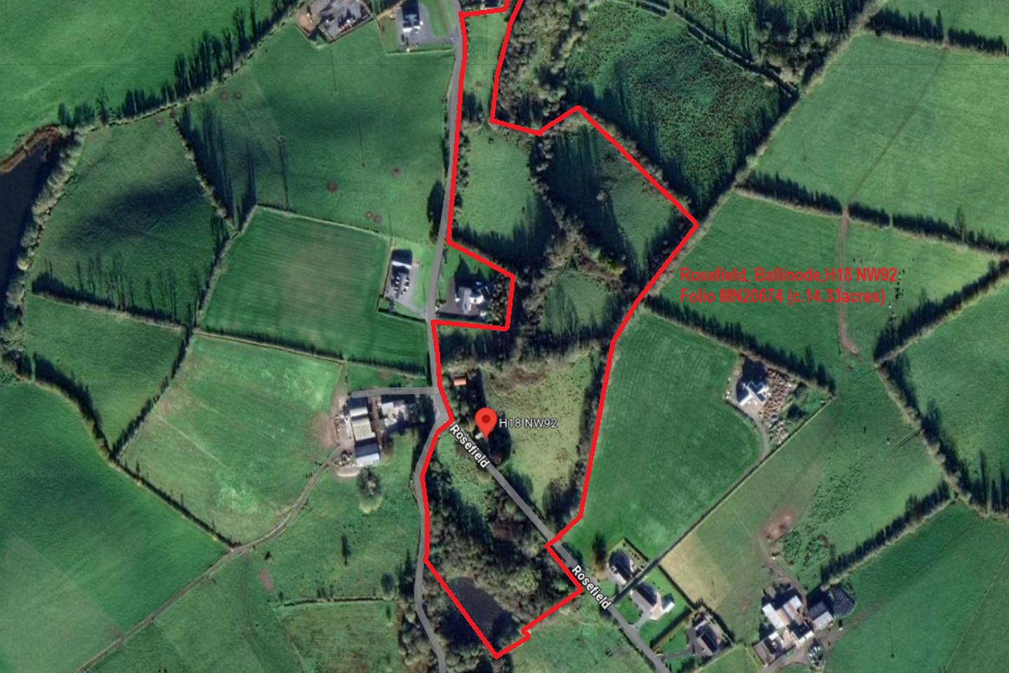 c.14.33acre Residential Farm at Rosefield, Ballinode, Co. Monaghan, H18NW92