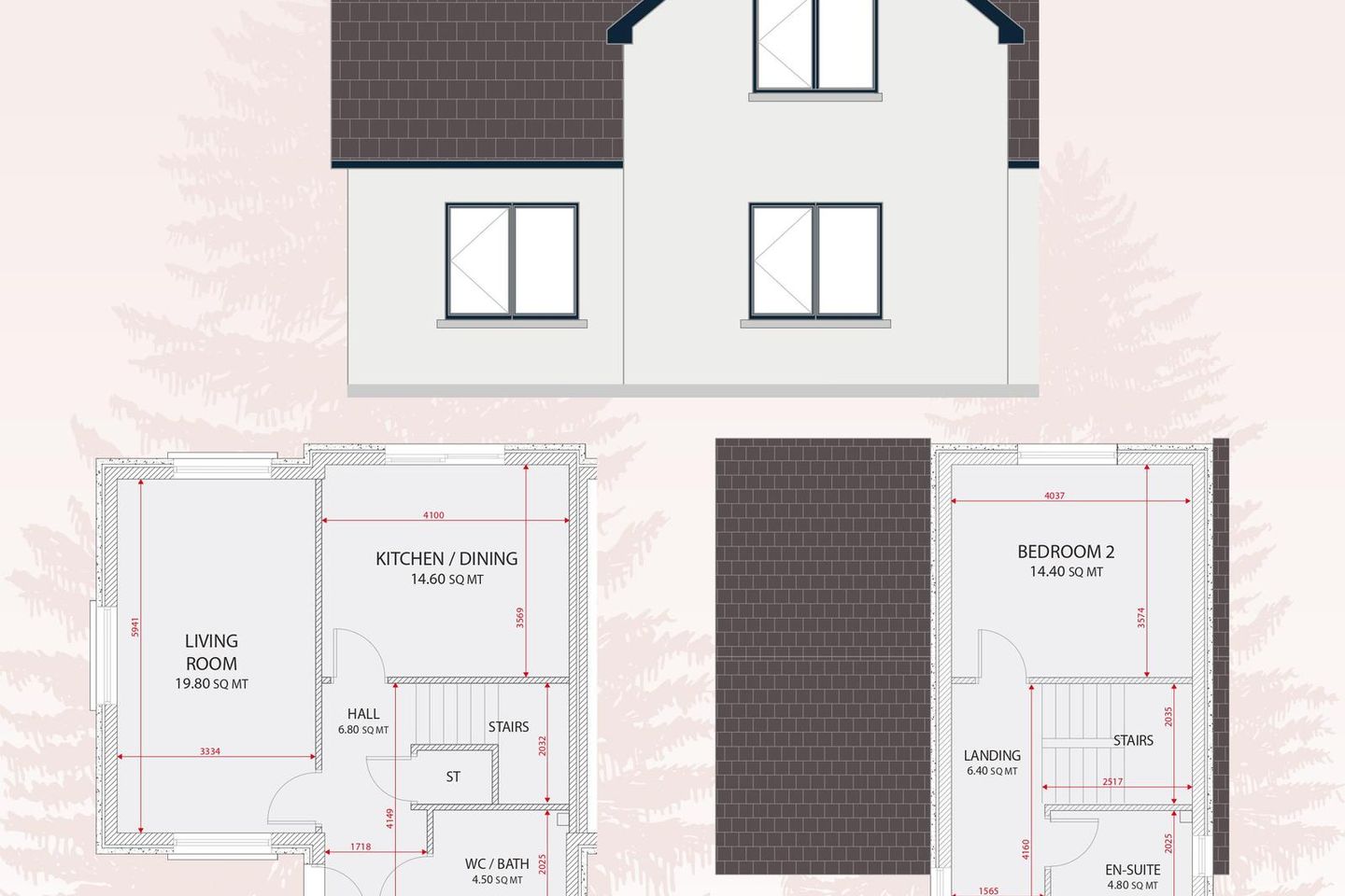 House Type B, Ros Rua, House Type B, Ros Rua, Ros Rua, Coxtown, Dunmore