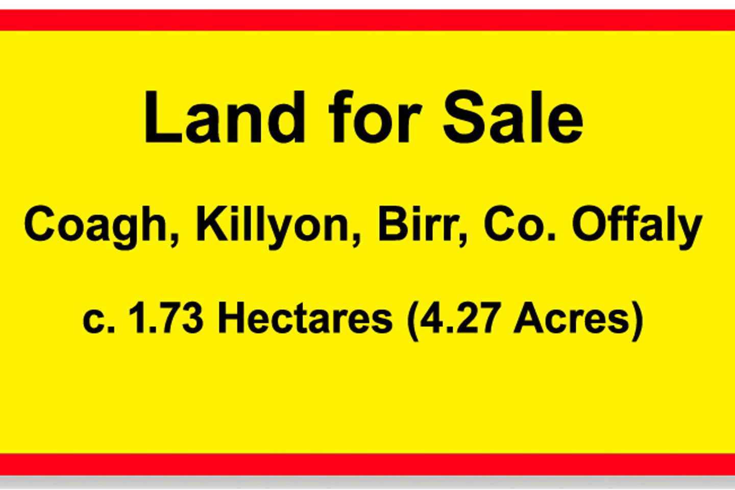 Commercial property for sale in Coagh, Killyon, Birr, Co. Offaly