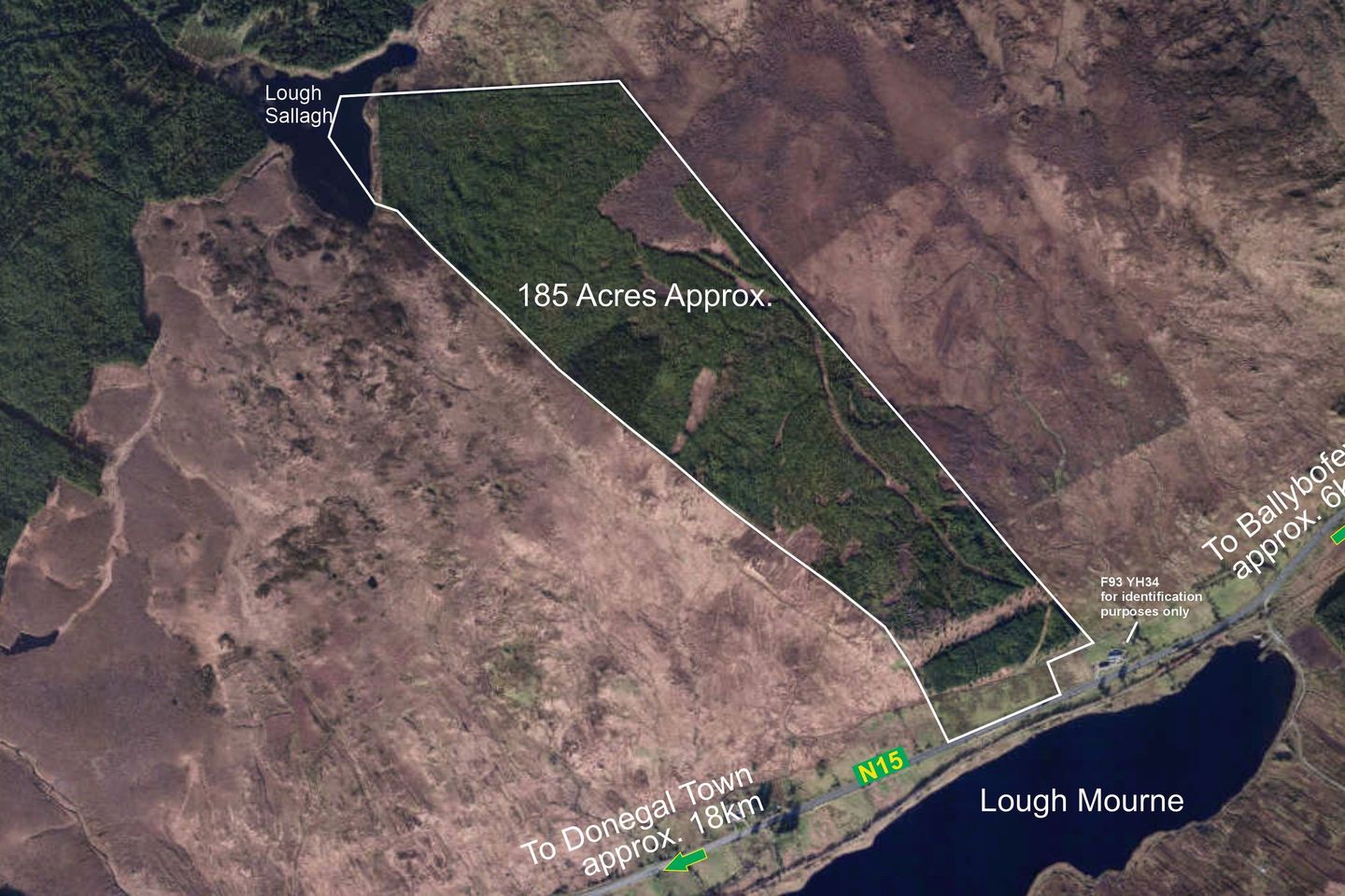 185 Acres of Afforested Land, Cashelnavean, Ballybofey, Ballybofey, Co. Donegal