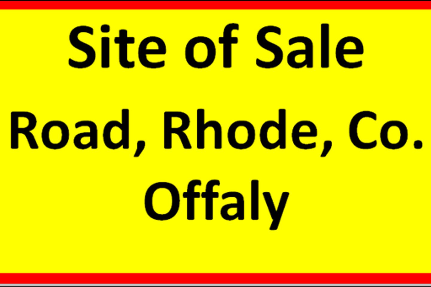 Road, Rhode, Co. Offaly