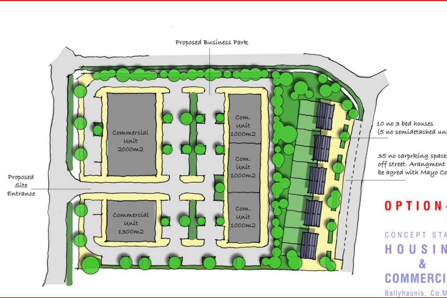Proposed turnkey Warehousing and Development site , Hazelhill, Ballyhaunis, Co. Mayo, F35HX77