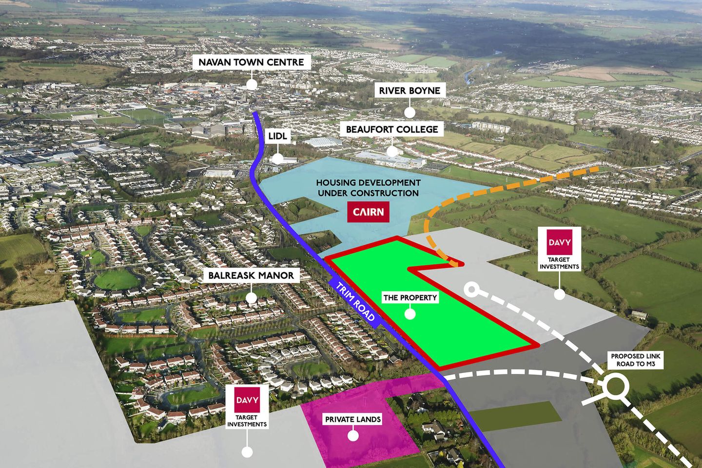 Commercial property for sale in 6.39Ha (15.79 Acres) at Trim Road
