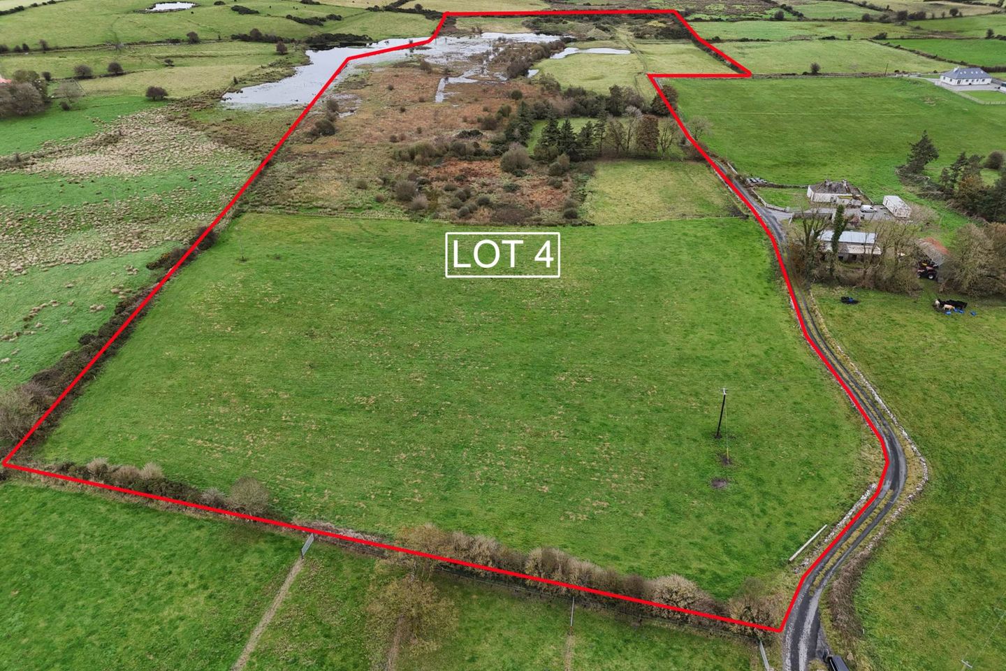 Lot 4 - C. 23.25 Acres, Shannagh More, Glenamaddy, Co. Galway