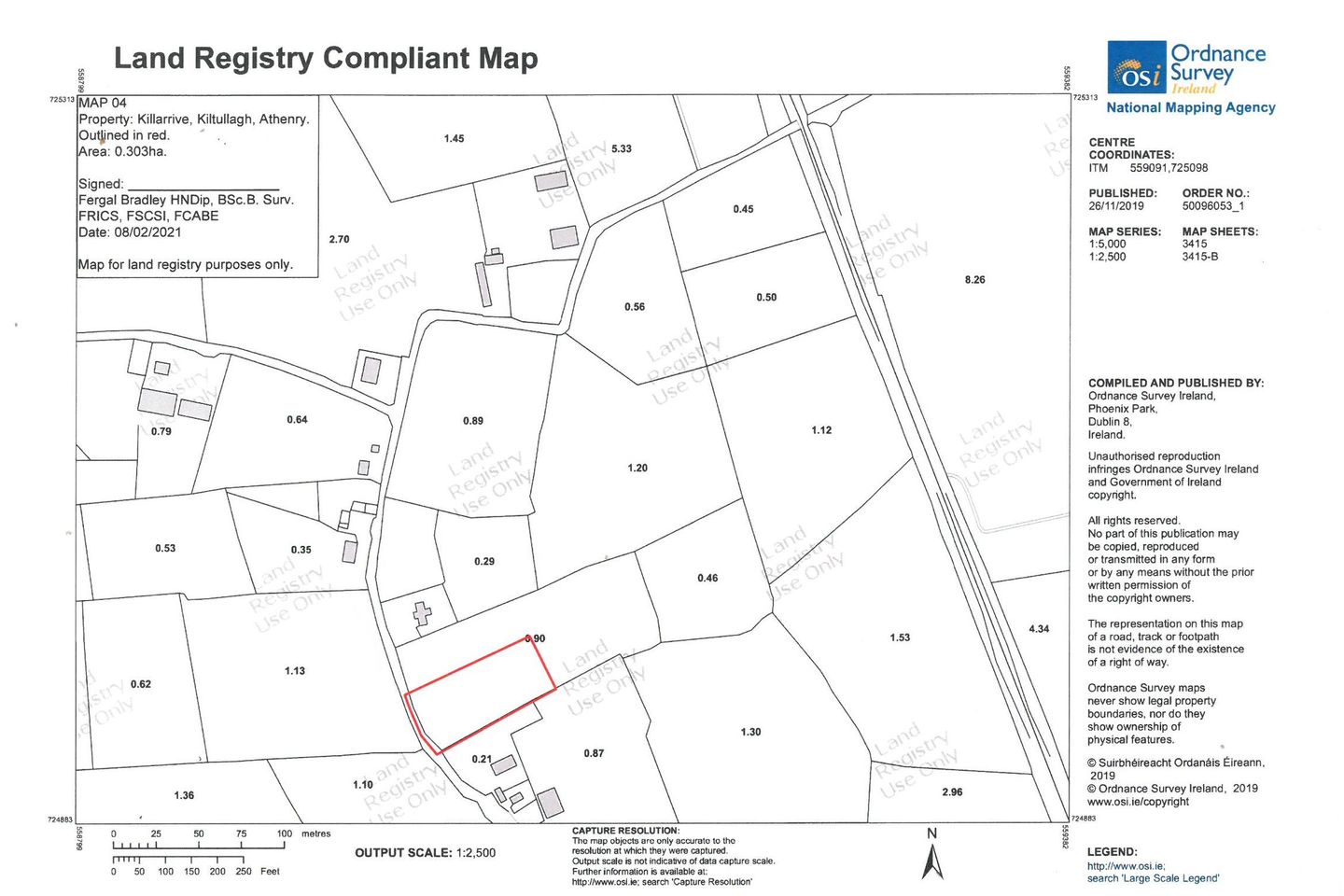0.75 acre site at Killarrive, Kiltullagh, Athenry, Co. Galway
