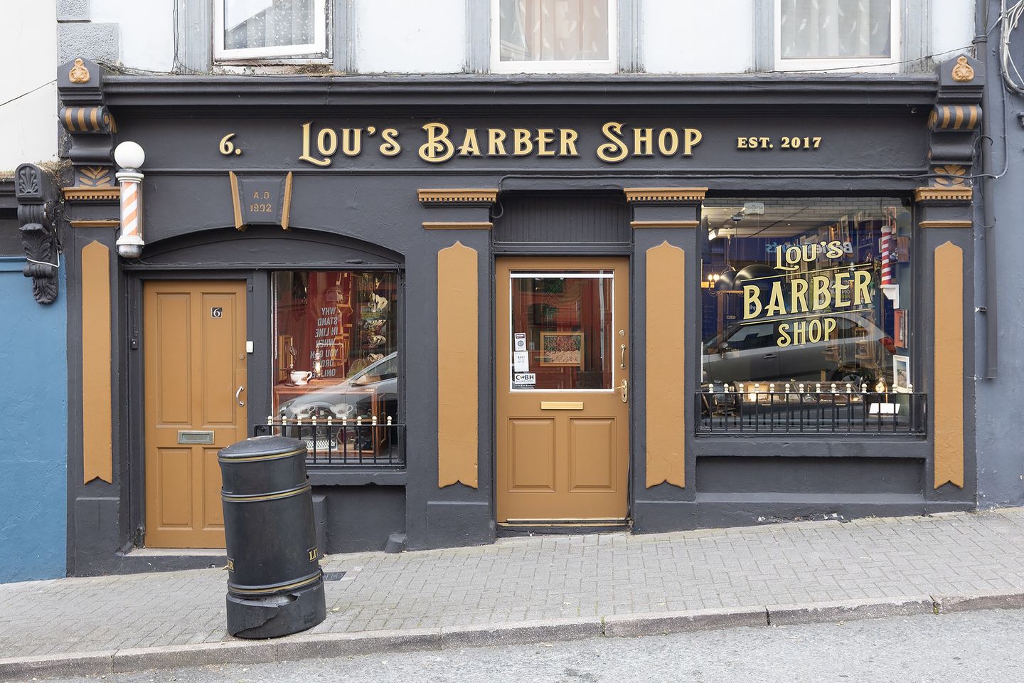 Lou's barber shop, No. 6 midleton street, cobh, co cork, Cobh, Co. Cork, P24X302