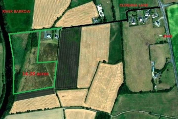 14.28 Acres Agri Lands At, Cloghna Lane, Milford, Carlow, Carlow Town, Co. Carlow