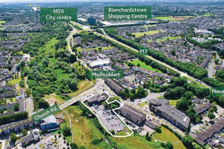 Mulhuddart Village - site approx. 1.23 acres (0.49 ha) with (F.P.P.), Mulhuddart, Dublin 15