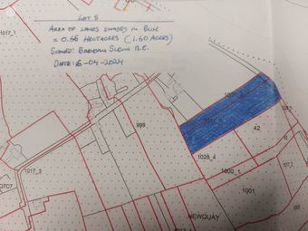Agricultural Land For Sale at Burrin (5), New Quay, Co. Clare