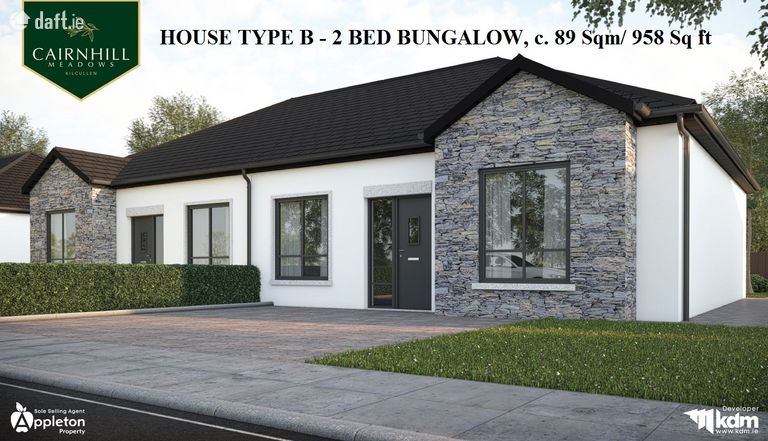 House Type B : Two Bedroomed Bungalow, CAIRNHILL MEADOWS, Naas Road, Kilcullen, Co. Kildare - Click to view photos