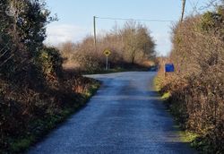 Site located on the right just prior to the junction 
