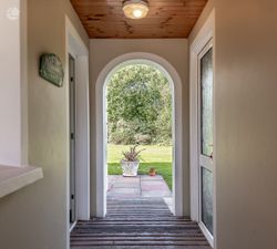 Covered Walkway Kitchen to Garage. 